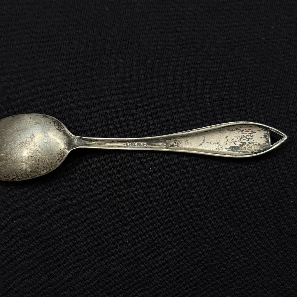 Estate Sterling Silver Souvenir Spoon Frankenmuth Michigan Bell Trading Post