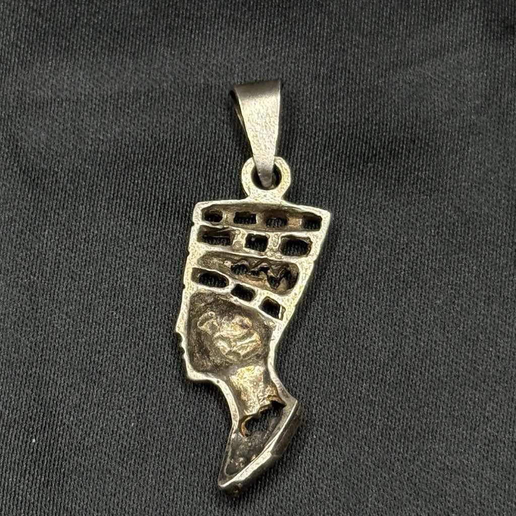 Estate 925 Sterling Silver Nefertiti Egyptian Pendant Mexico