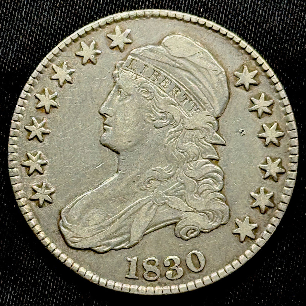 1830 Capped Bust Half Dollar Silver Coin XF Details Capped Bust Type