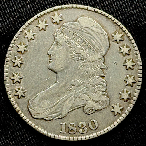 1830 Capped Bust Half Dollar Silver Coin XF Details Capped Bust Type
