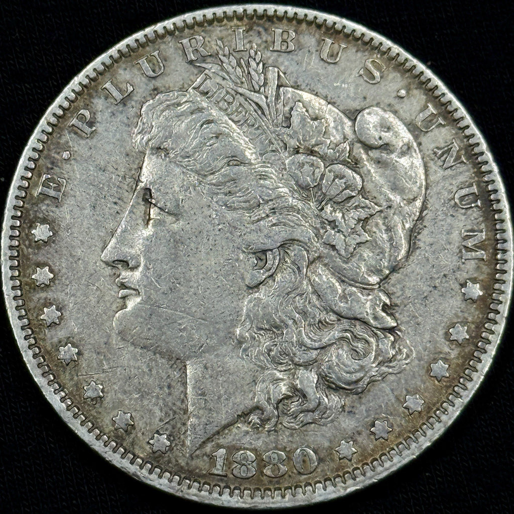 1880-O Morgan Silver Dollar Raw VF Nice Original