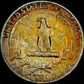 1960-D Washington Quarter Silver Uncirculated Nice Toned Reverse Gem Luster