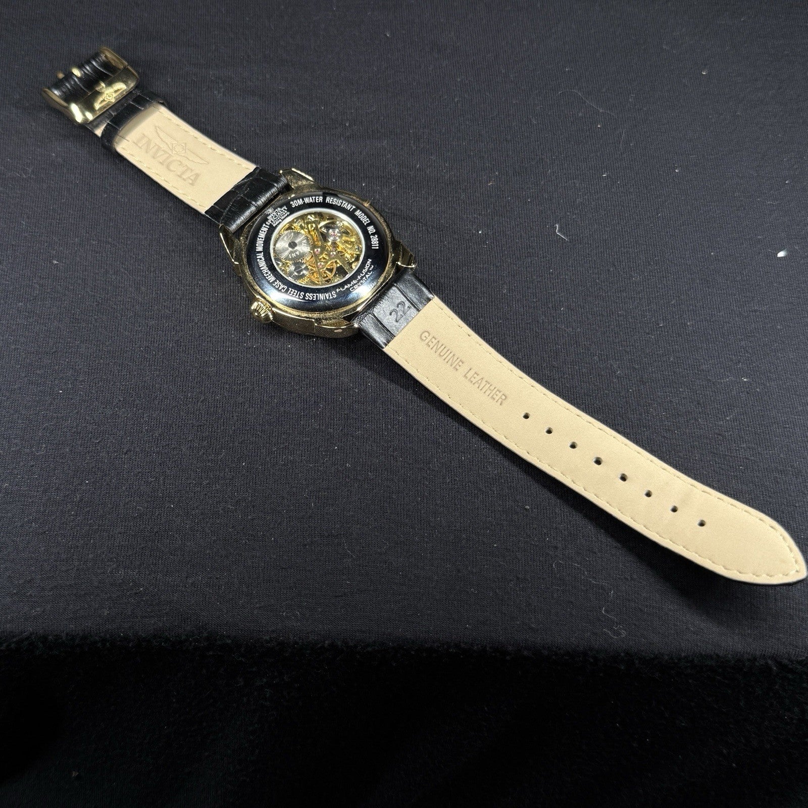 Invicta Specialty 28811 42mm Mechanical Skeleton Dial Watch