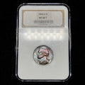 1950-D NGC 8.0 Holder T Designation MS 66 T Jefferson Nickel Rainbow Toned