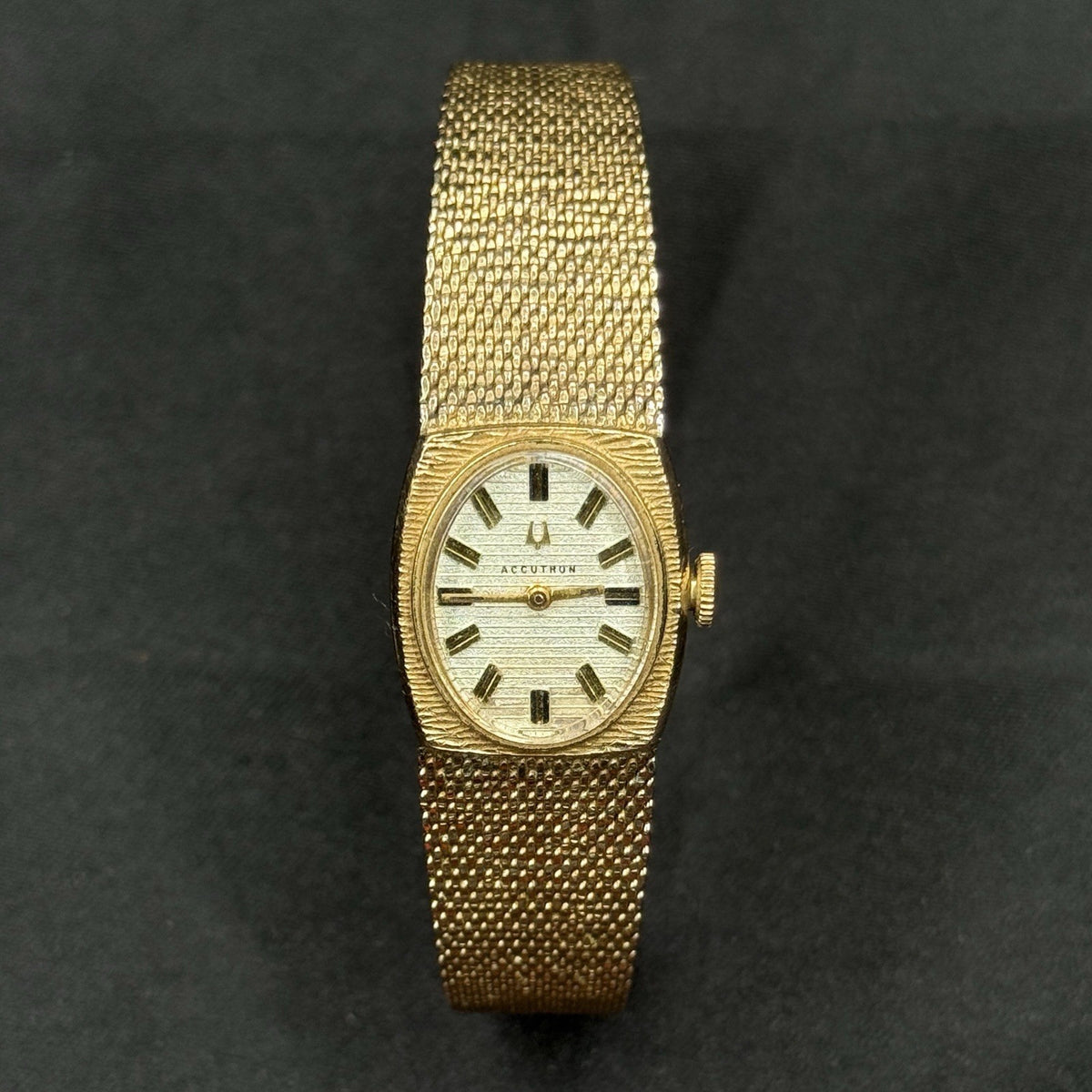 Vintage Bulova Accutron Womens 2210 Watch 10K GF Case & 10k GF JB Champion Band