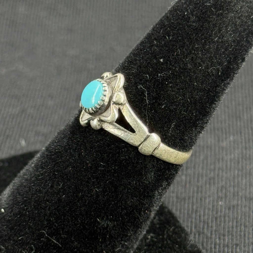 Native Turquoise Sterling Silver Ring Size 5.5 925 Bell Trading Post