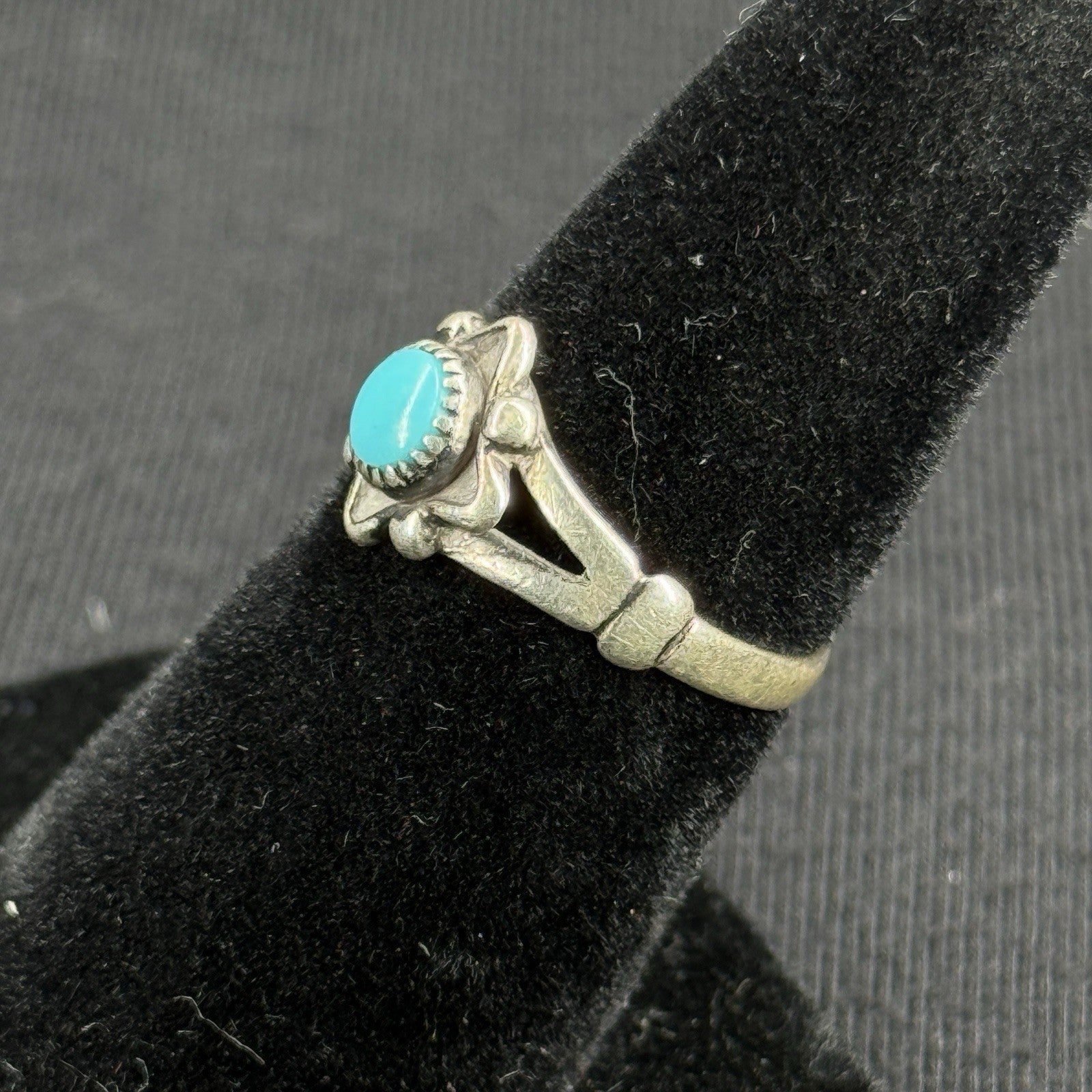 Native Turquoise Sterling Silver Ring Size 5.5 925 Bell Trading Post