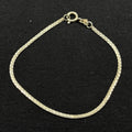 Estate sterling Silver Snake Chain Bracelet  925. 7 IN OR