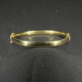 Estate Sterling Silver Hinged Bengal Bracelet 925 JCM Gold