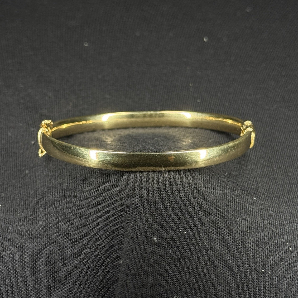 Estate Sterling Silver Hinged Bengal Bracelet 925 JCM Gold