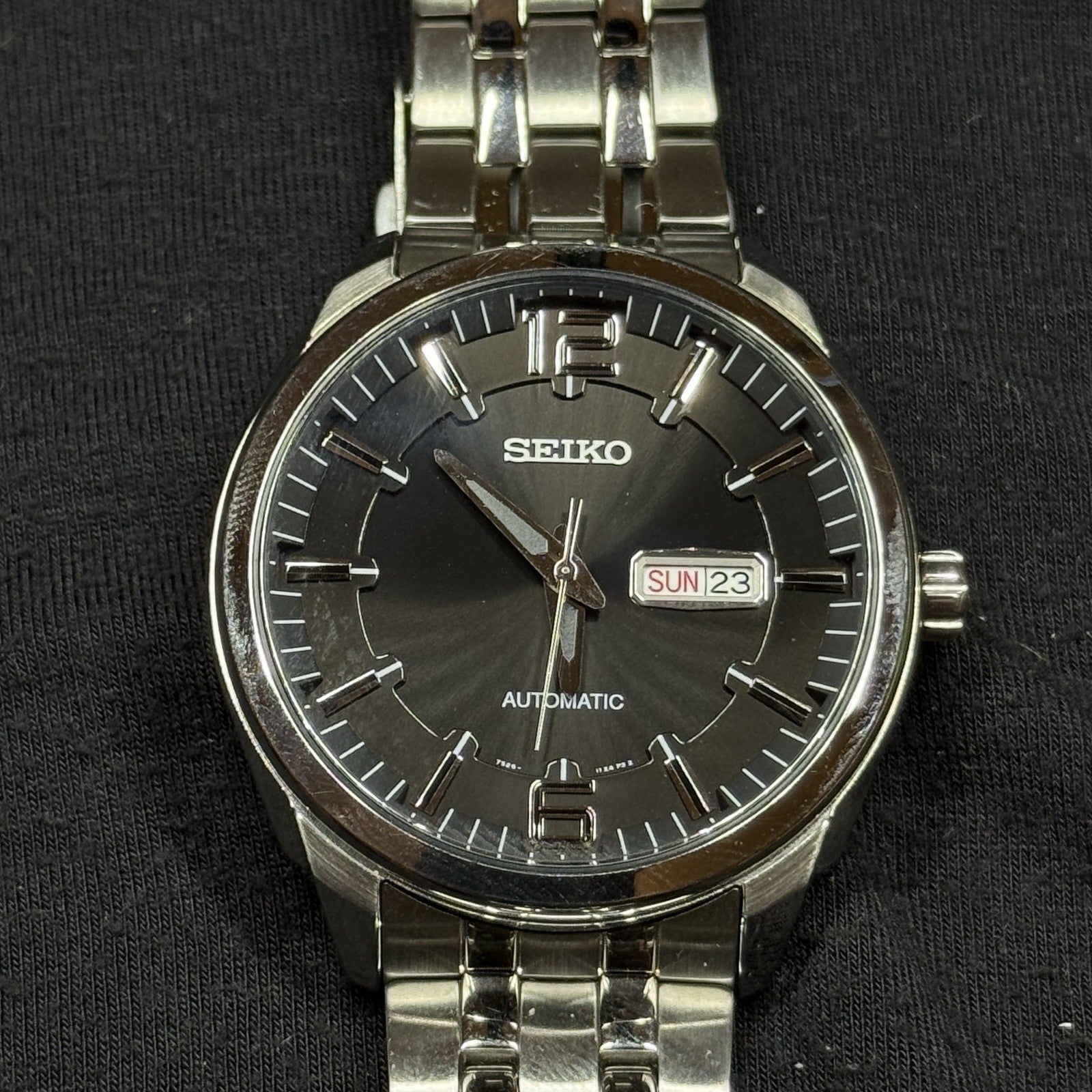 Seiko SNKN47 RECRAFT Black Dial Automatic Watch