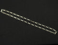 Estate Sterling Silver Elongated Box Link Chain 925  Vintage 41.7 Grams 19.5IN
