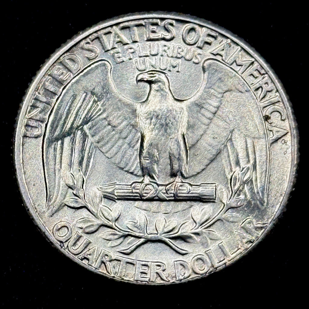 1934 Washington Quarter AU Toned Silver 25c Nice Eye Appeal