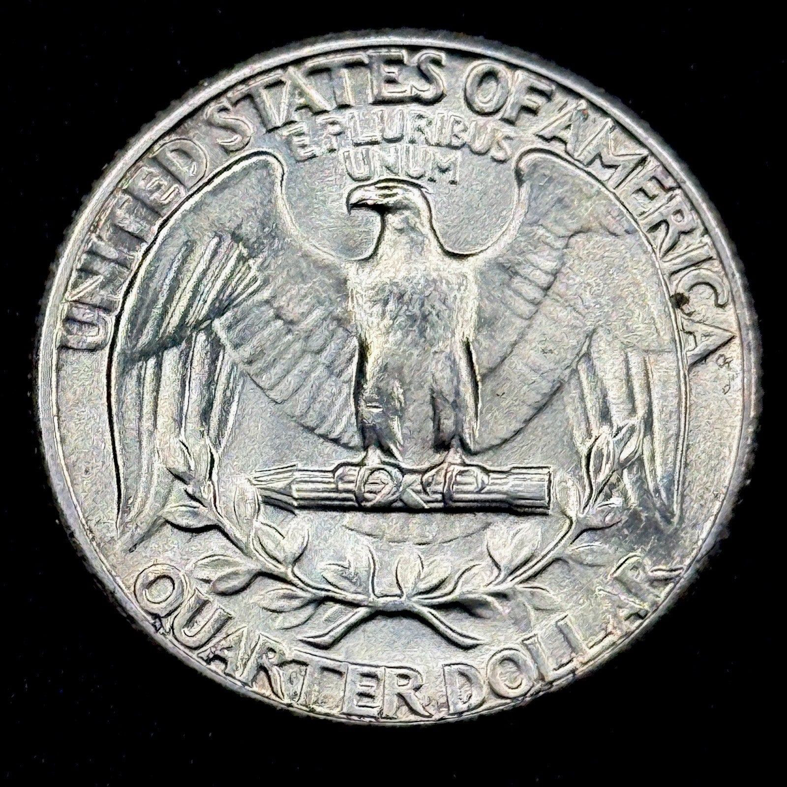 1934 Washington Quarter AU Toned Silver 25c Nice Eye Appeal