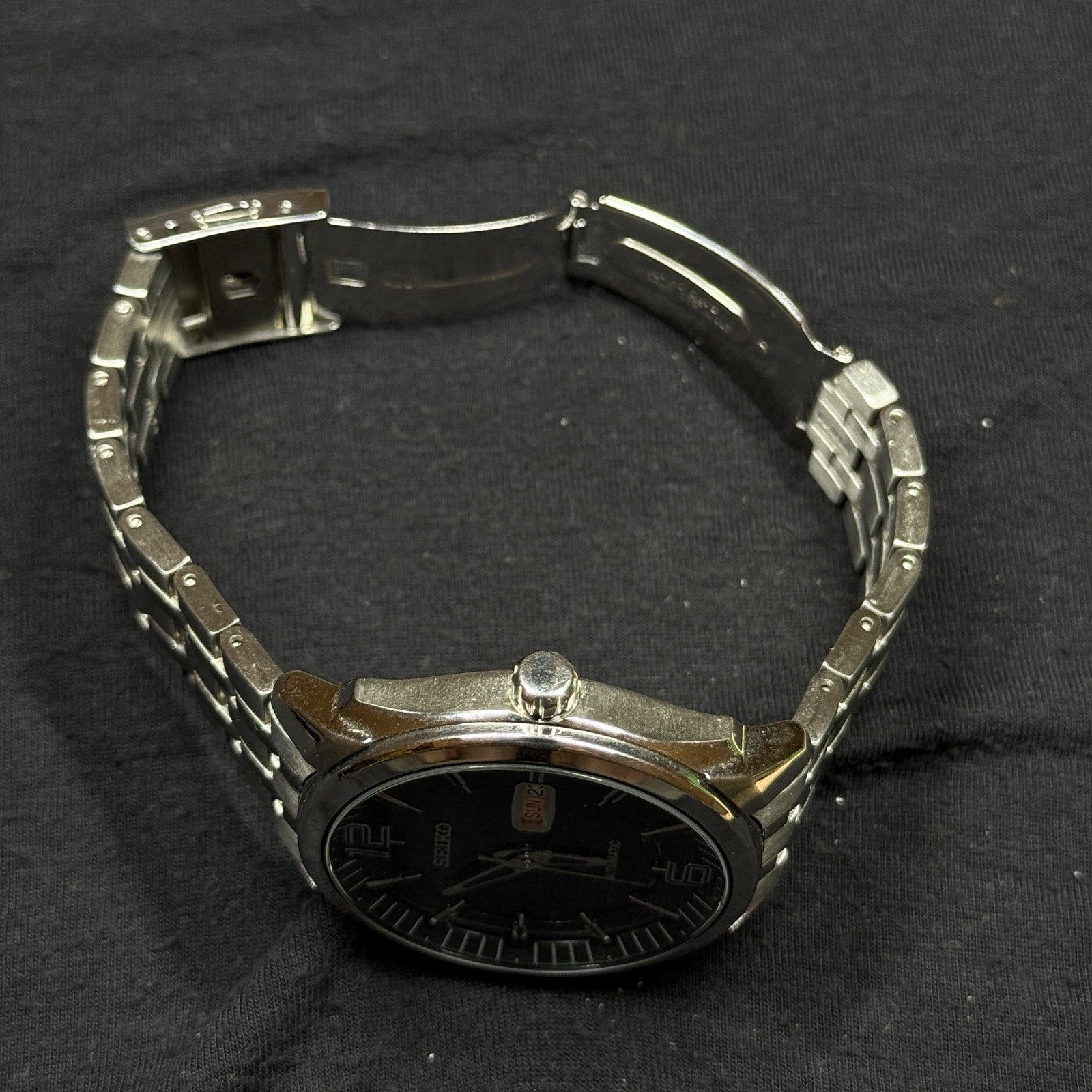 Seiko SNKN47 RECRAFT Black Dial Automatic Watch