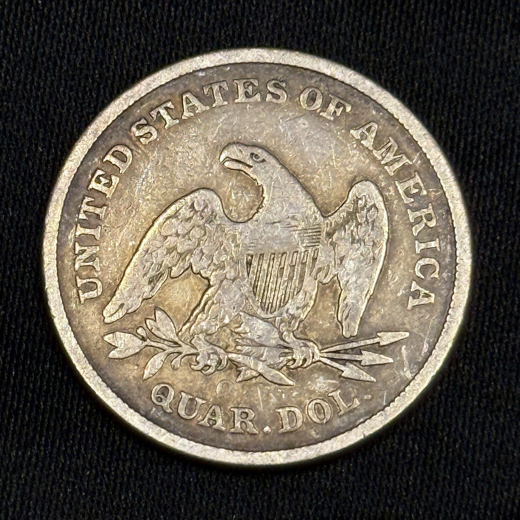 1840-O Seated Liberty Silver Quarter F Fine Better Date Toned