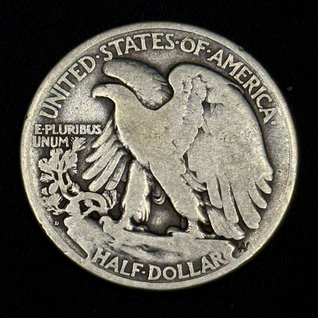 1921-D Walking Liberty Half Dollar Good G Key Date Silver 50C