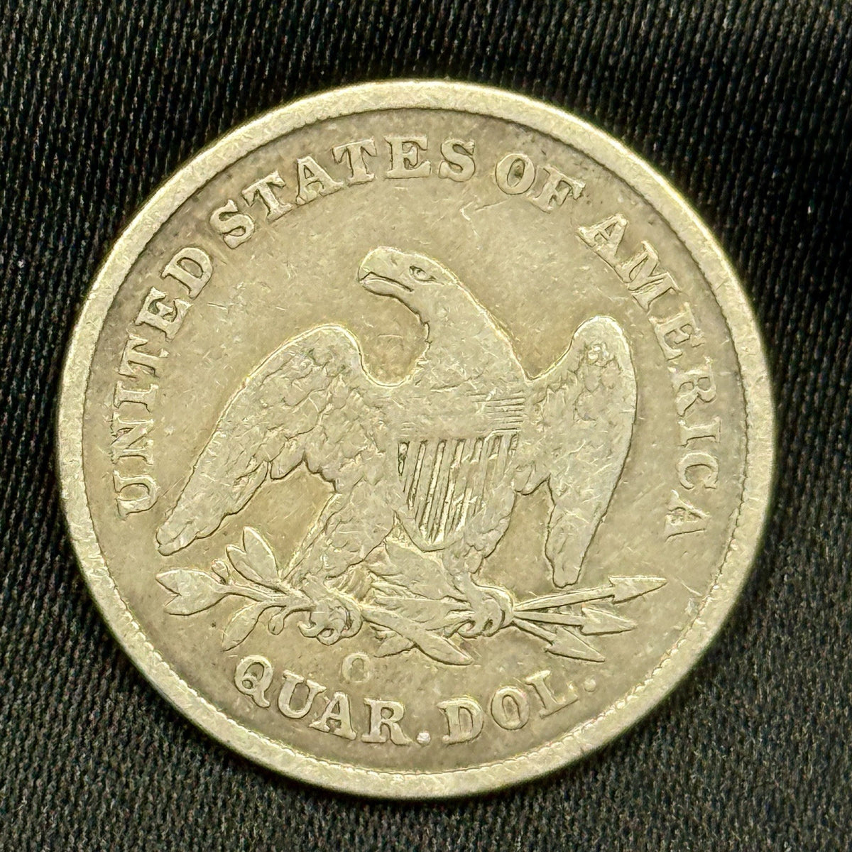 1840-O Seated Liberty Silver Quarter F Fine Better Date Toned