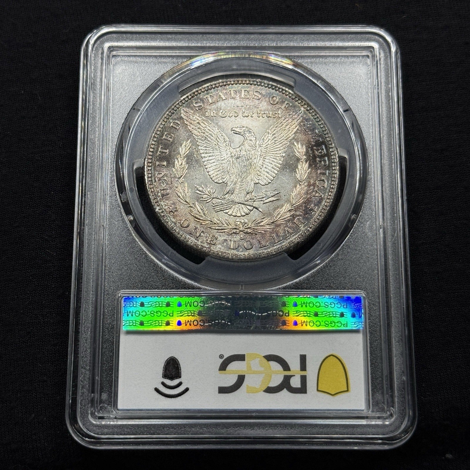 1889-S Morgan Silver Dollar PCGS MS-62 Gem Luster Nicely Toned