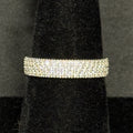 Estate Sterling Silver Ring CZ 925 Size 6.75 Infinity Band Signed YGI
