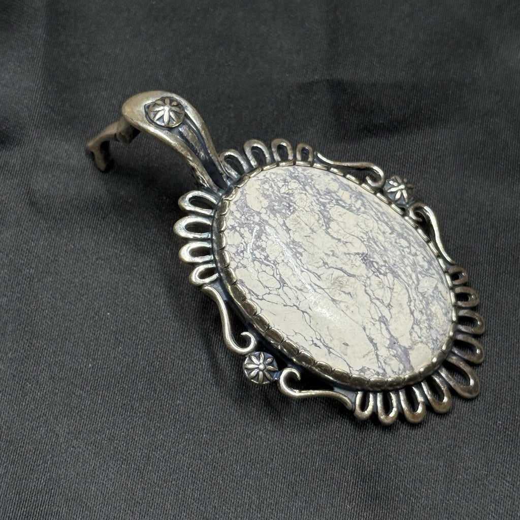 Carolyn Pollack 925 Sterling Wild Horse Jasper Pendant Enhancer