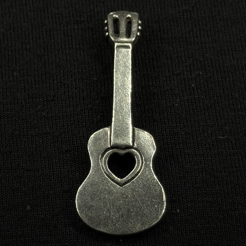 Darren Simonian Sterling Silver Pendant Heart Guitar 925