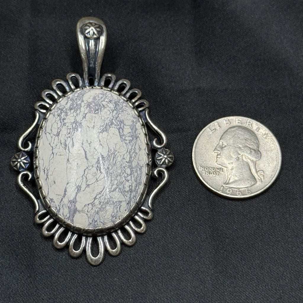 Carolyn Pollack 925 Sterling Wild Horse Jasper Pendant Enhancer