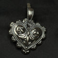 Carolyn Pollack Sterling Silver Southwest Heart Enhancer Pendant 925