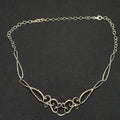 Estate Carolyn Pollack Sterling Silver Scroll Necklace 19IN 925