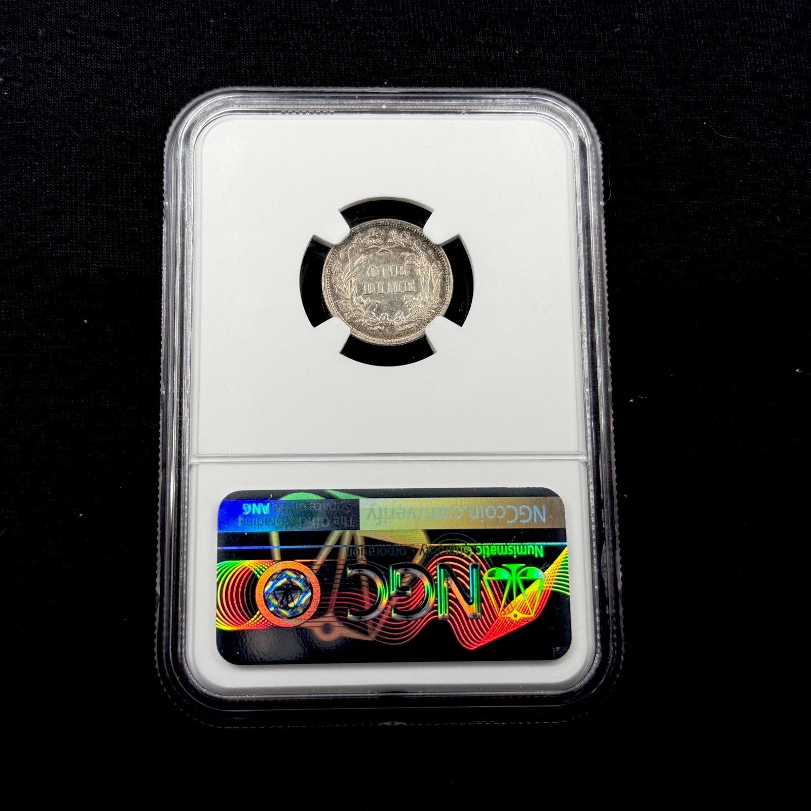 1875 10c Seated Liberty Silver Dime NGC MS61  Toned ProofLike Obverse Attractive