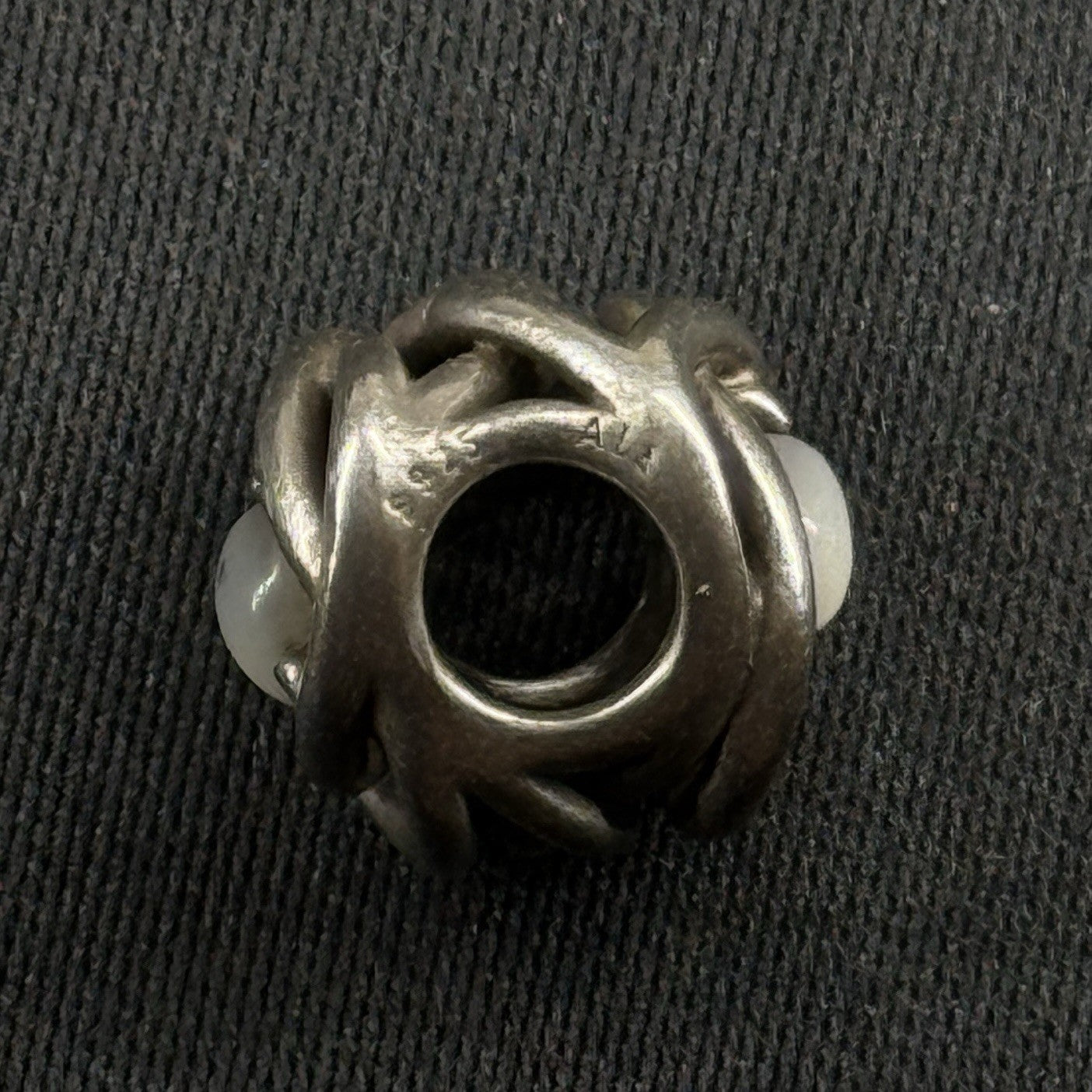 Pandora Sterling Silver S925 ALE June White Mother of Pearl Eternity Charm