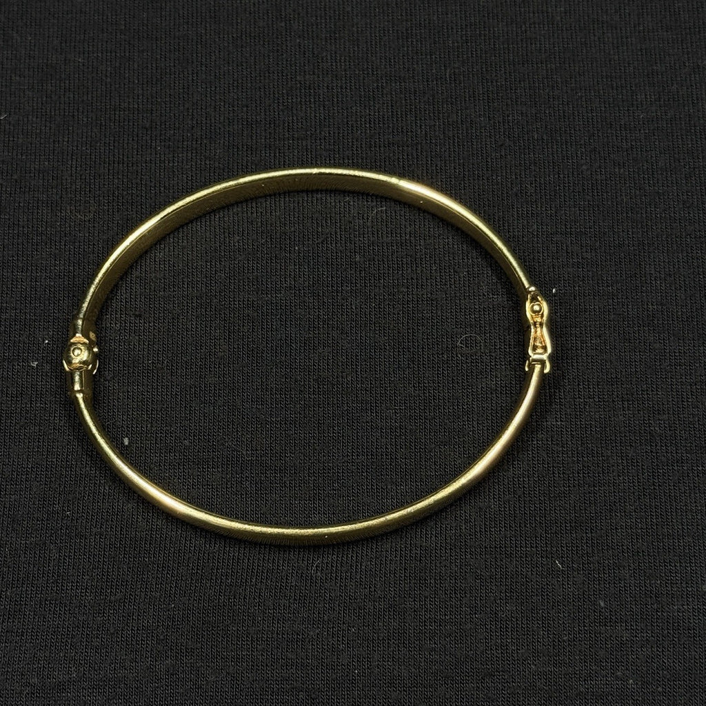 Estate Sterling Silver Hinged Bengal Bracelet 925 JCM Gold