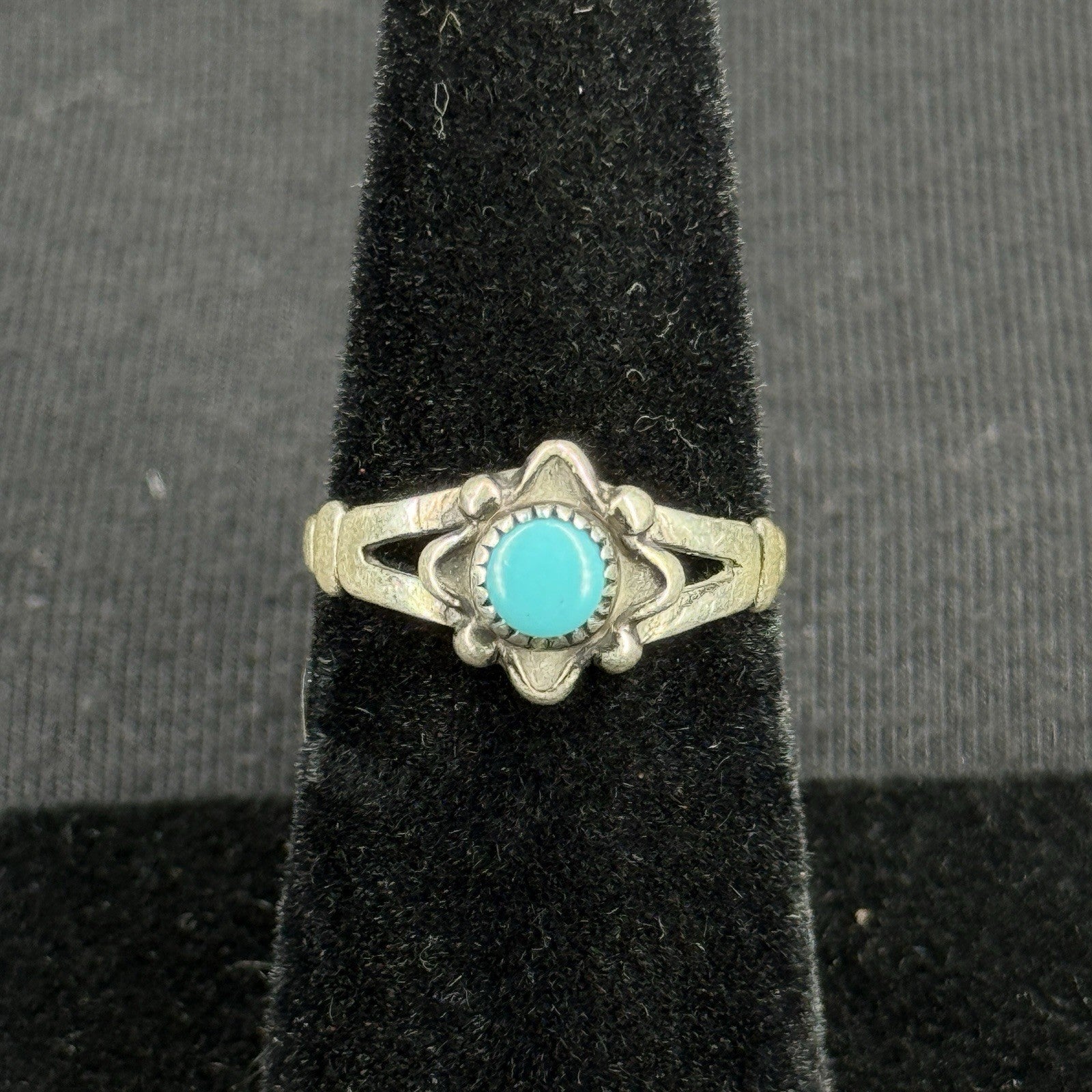 Native Turquoise Sterling Silver Ring Size 5.5 925 Bell Trading Post