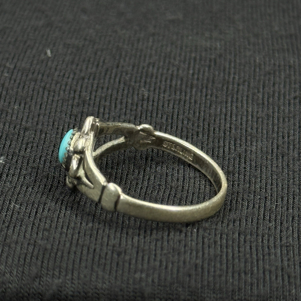 Native Turquoise Sterling Silver Ring Size 5.5 925 Bell Trading Post