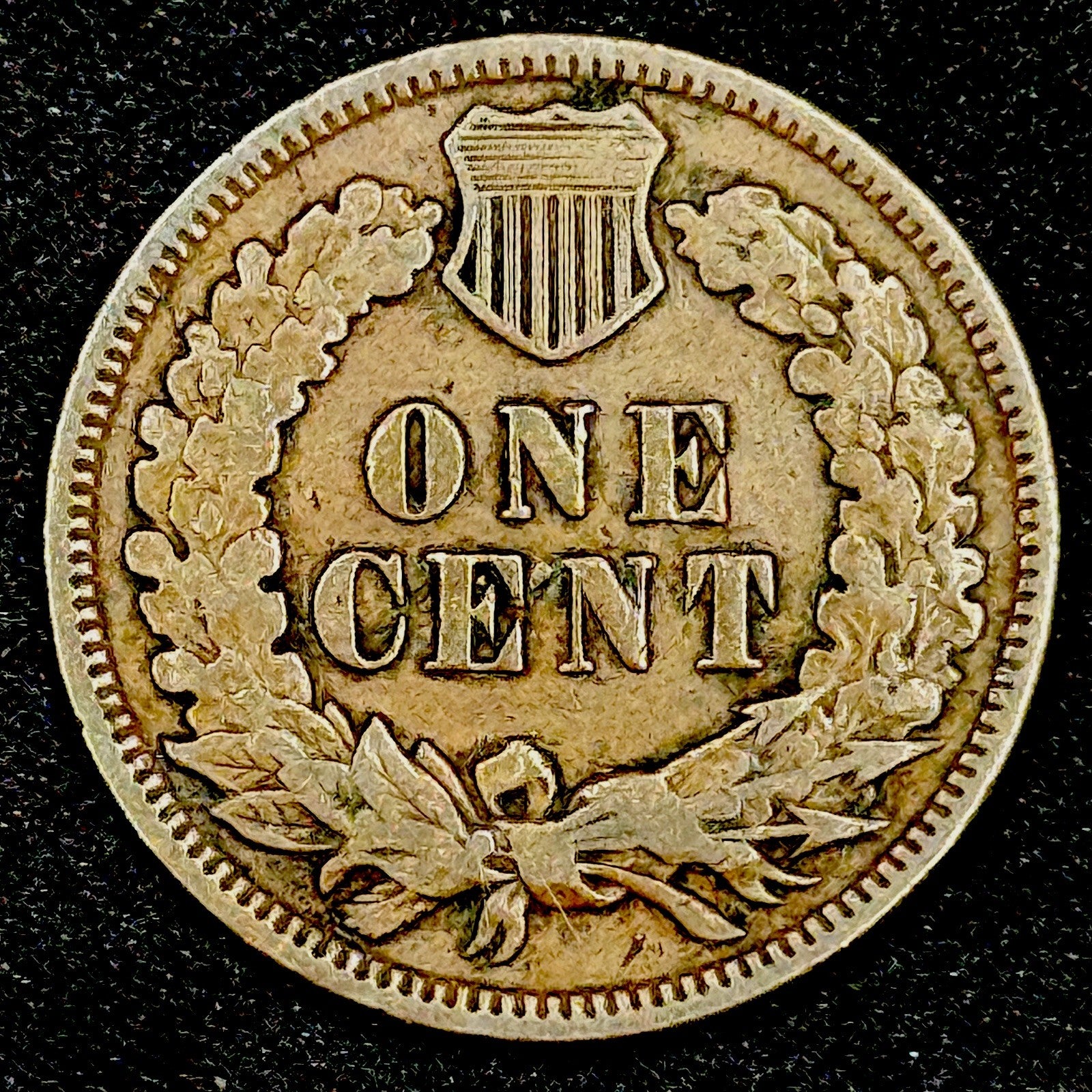 1873 Indian Head Cent Penny Circulated Open 3 Variety Semi Key Date