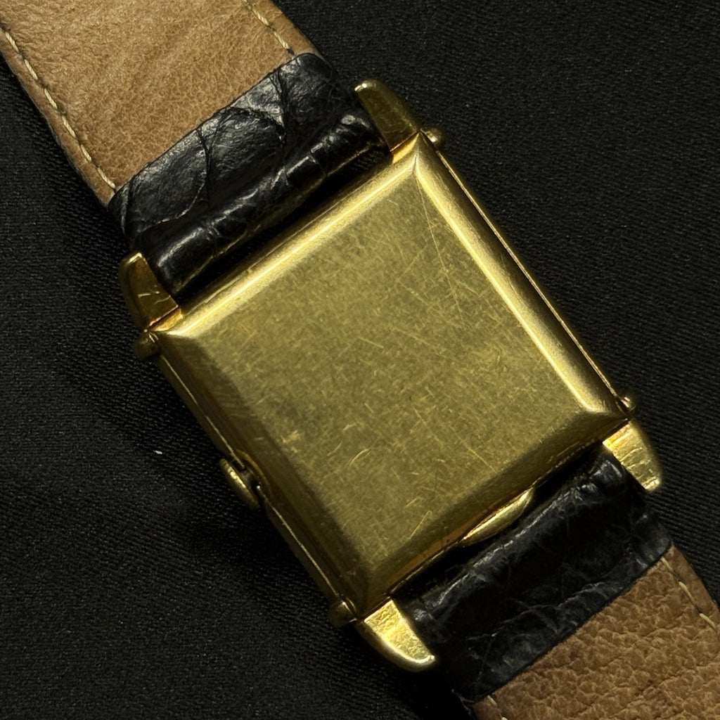 1950's Vacheron Constantin Tank 18K Gold cal. 458 Original Dial Hallmarked Case