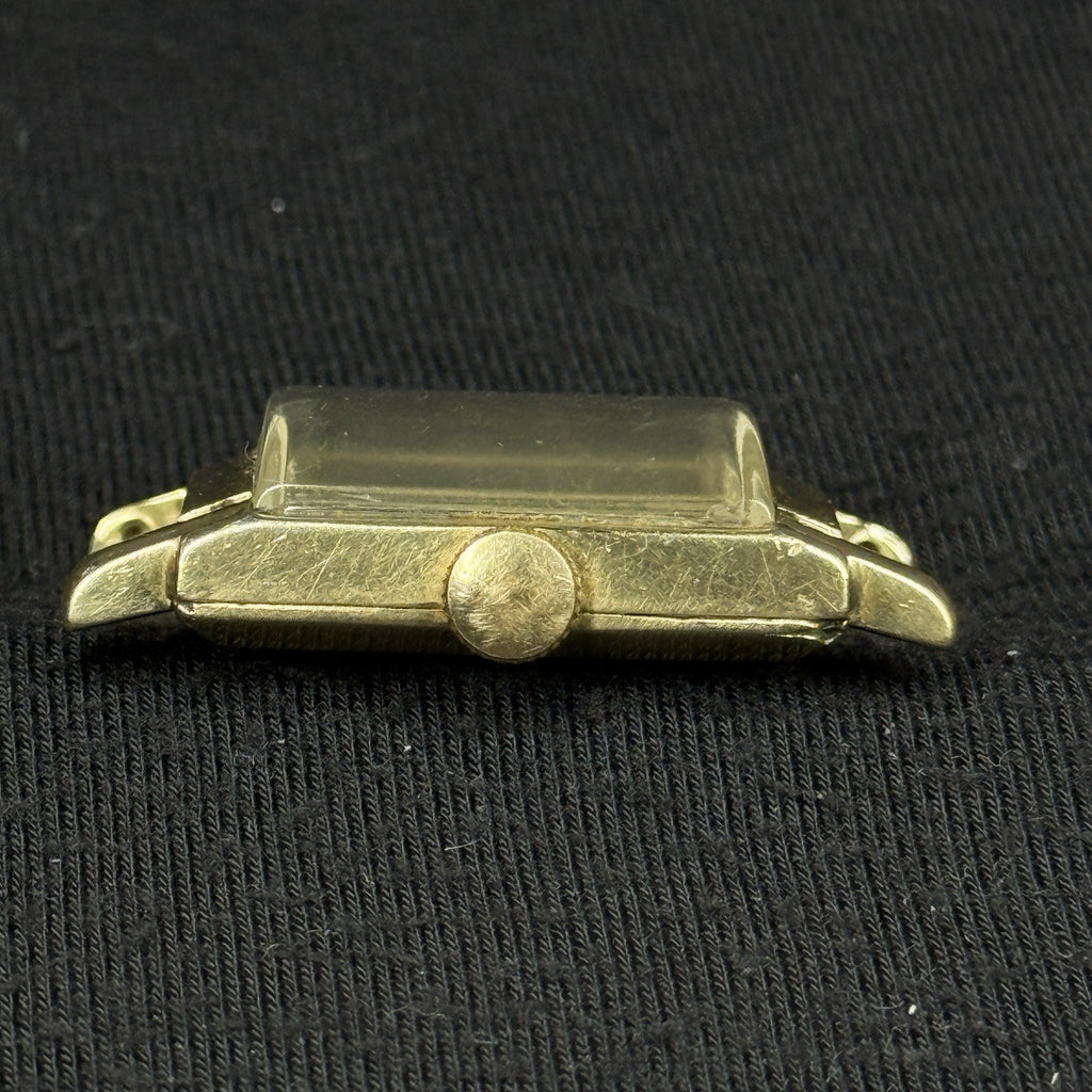 Vintage GF Hamilton 14k Gold Filled Tank Running Watch For Parts Repair 980