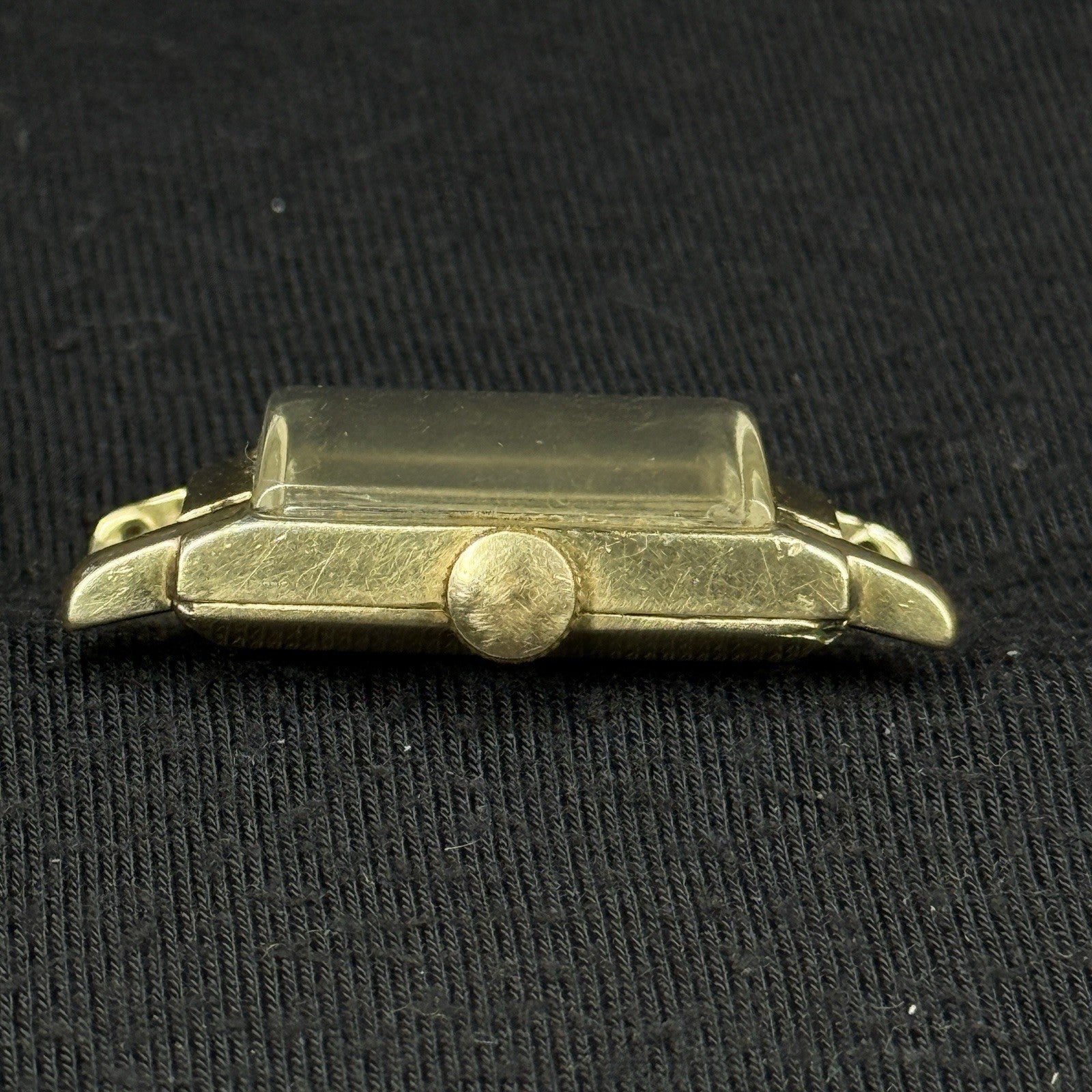 Vintage GF Hamilton 14k Gold Filled Tank Running Watch For Parts Repair 980