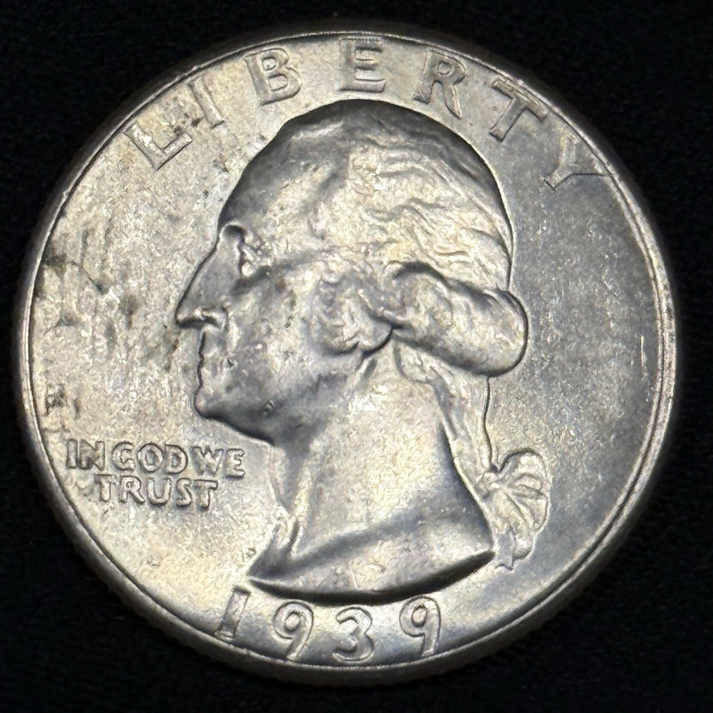 1939 Washington Silver Quarter Brilliant Uncirculated 25c