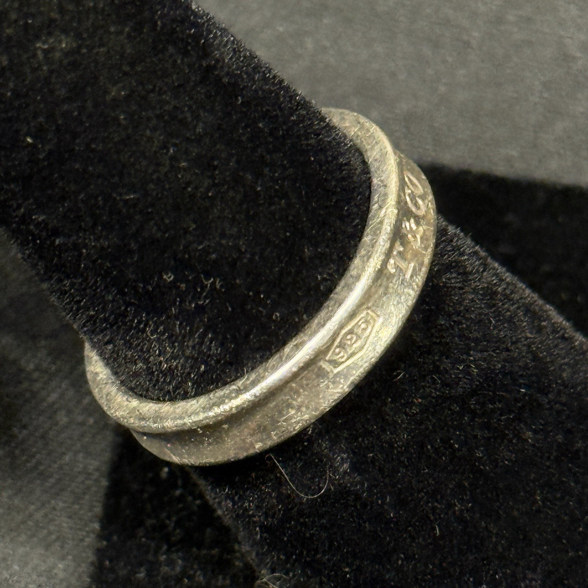 Estate Tiffany & Co. Sterling Silver Ring 1837 Collection 925 Size 6