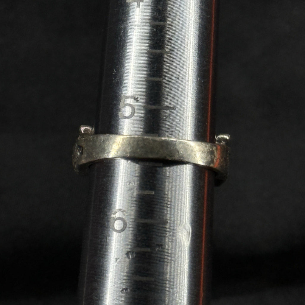 Estate Sterling Silver Ring Turtle Band Size 5.5 925