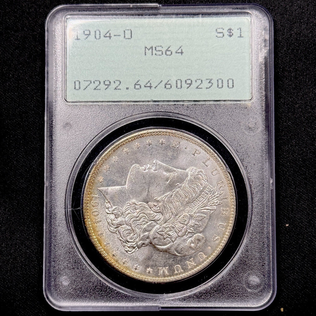 1904-O Morgan Silver Dollar PCGS MS64 Rattler OGH Old Green Holder