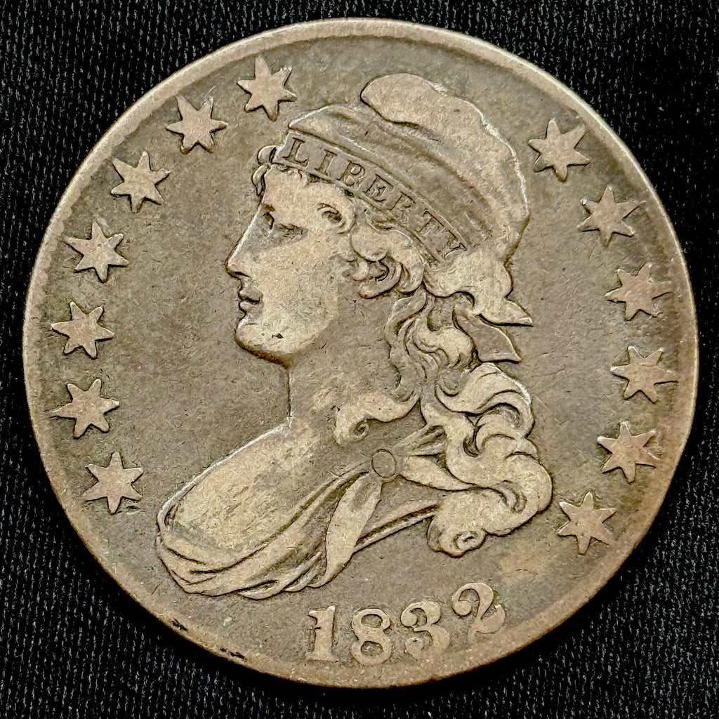 1832 Capped Bust Half Dollar VF Nice Original Silver Coin Bust Type