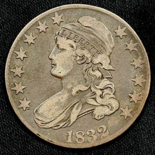 1832 Capped Bust Half Dollar VF Nice Original Silver Coin Bust Type