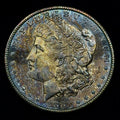 1880-S Morgan Silver Dollar Raw Uncirculated Monster Toned Flashy