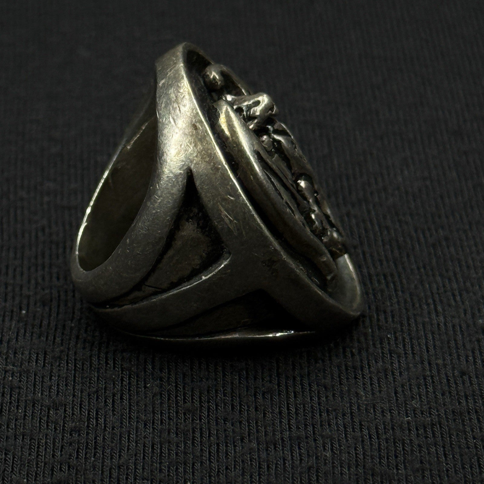 Darren Simonian Sterling Silver Ring Hollywood Vampire Bat Size 5 925 HEAVY 44g