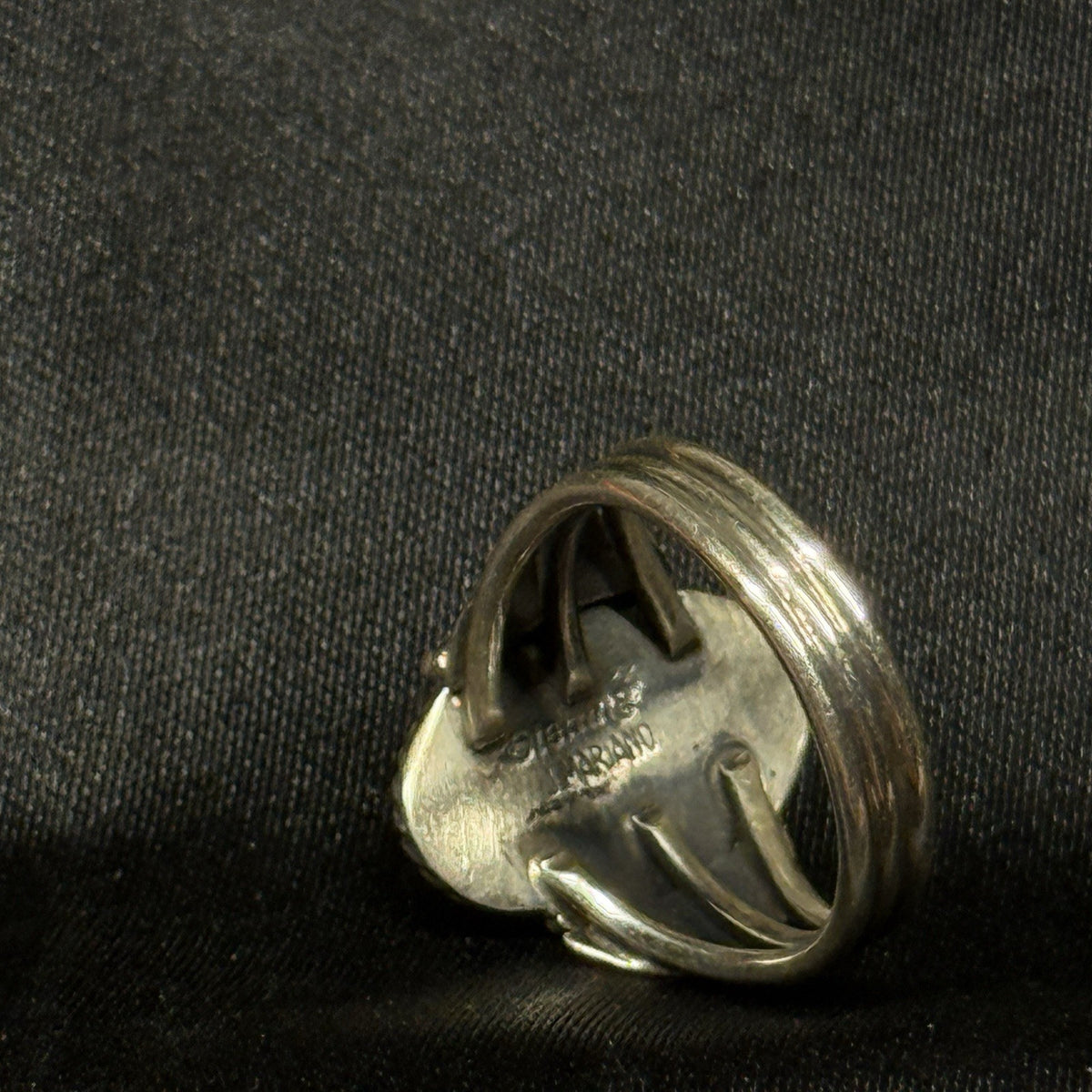 Native American Sterling Silver Ring Pink Fire Opal Signed J.Mariano Sz 6 Navajo