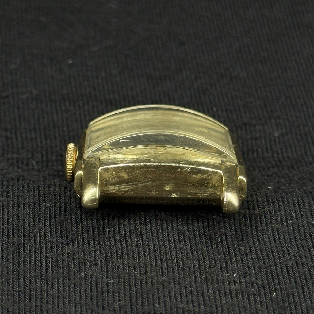 Vintage GF Hamilton 14k Gold Filled Tank Running Watch For Parts Repair 980