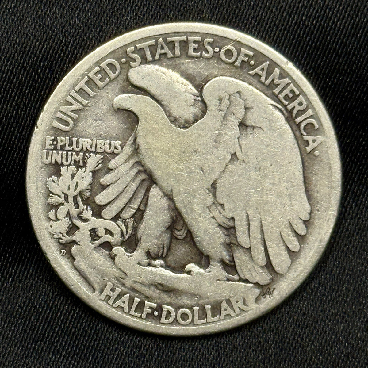 1921-D Walking Liberty Half Dollar Good G Key Date Silver 50C