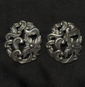 Carolyn Pollack Sterling Silver Floral Broach Slide Pendant Charm Pair 32 Grams